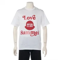 モンクレール コットン Tシャツ 20年 S ホワイト