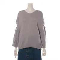 ジルサンダー ウール ニット 34 グレー