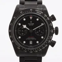 チュードル ブラックベイ クロノ ダーク 79360DK SS AT ブラック文字盤