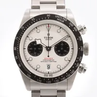 チュードル ブラックベイ クロノ 79360N SS AT シルバー文字盤