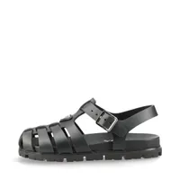 プラダ トライアングルロゴ ラバー サンダル 35 ブラック