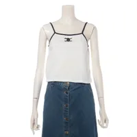 セリーヌ トリオンフ コットン キャミソール エディ期 S ホワイト