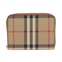 バーバリー ノバチェック PVC×レザー コインケース ベージュ