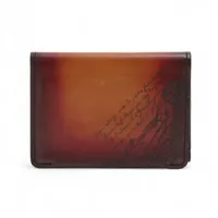 ベルルッティ レザー シグネチャーキャンバス ブラック 黒 ブラウン 茶 財布 ベルルッティ レザー シグネチャーキャンバス ブラック 黒 ブラウン 茶