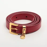 ミュウミュウ レザー ベルト 75 レッド