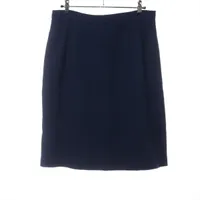 シャネル ウール スカート 38 ネイビー