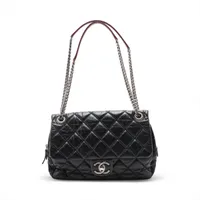 シャネル ココマーク キャビアスキン リュック べっ甲 ブラック