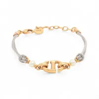 ディオール CD Navy CDネイビー GP ブレスレット ゴールド