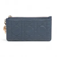 ディオール オブリーク キャンバス×レザー 財布 ブラック ABランクの