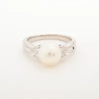 ミキモト パール ダイヤ Pt950 約8.5mm