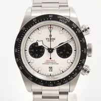 チュードル ブラックベイ クロノ 79360N SS AT シルバー文字盤