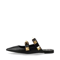 ヴァレンティノガラヴァーニ スタッズ レザー ミュール 36 1/2 ブラック