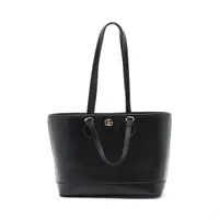 グッチ レザー 2WAYトートバッグ ブラック