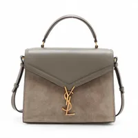 サンローランパリ カサンドラ レザー 2WAYハンドバッグ カーキ