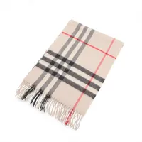 バーバリー ノバチェック カシミヤ マフラー ベージュ Aランクの買取