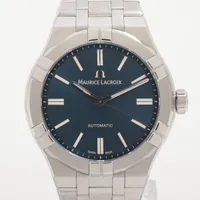モーリスラクロア アイコン AI6008-SS00F-437-A SS AT ブルー文字盤
