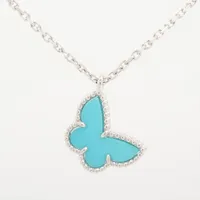 ヴァンクリーフ&アーペル スウィートアルハンブラ パピヨン ターコイズ 750(WG)