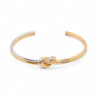 ◆CELINE◆ナローリング◆バングル◆ツートン◆ゴールド◆シルバー◆ セリーヌ ノット GP リング SCA4293 シルバー ABランクの買取参考