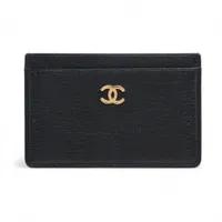 シャネル ココマーク レザー ブラック ゴールド金具