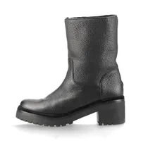 モンクレール レザー ショートブーツ 39 ブラック