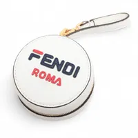 フェンディ×フィラ ローマ レザー コインケース ホワイト