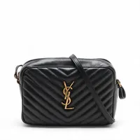 サンローランパリ レザー ショルダーバッグ ブラック