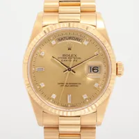 ロレックス デイデイト 18238A YG AT シャンパン文字盤