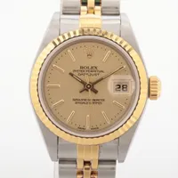 ロレックス レディ デイトジャスト 79173 SS×YG AT シャンパン文字盤