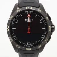 ティソ Tタッチ T121420A Ti×ラバー ソーラー デジタル文字盤