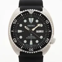 セイコー プロスペックスキネティック 5M85-0AB0 SS×ラバー QZ 青文字