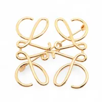 ロエベ アナグラム GP ブローチ ゴールド