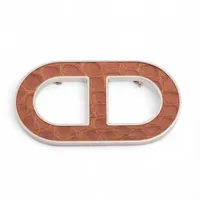 エルメス シェーヌダンクル アルミニウム バレッタ ゴールド Aランク