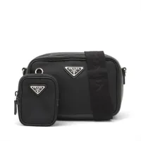 プラダ テスート ナイロン ショルダーバッグ ブラック