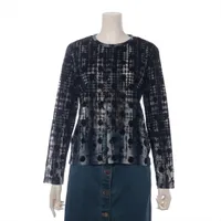 ワイズ ポリエステル カーディガン 2 ブラック