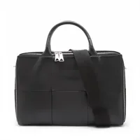 ボッテガヴェネタ マキシイントレチャート レザー ビジネスバッグ