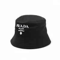 プラダ Re Nylon リ ナイロン 2HC137 ナイロン バケットハット S ブラック