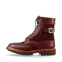 トリッカーズ レザー ショートブーツ 7 ボルドー