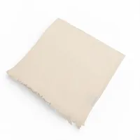 エルメス Hロゴ カシミヤ×ウール×シルク ストール アイボリー