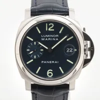 パネライ ルミノールGMT レガッタ PAM00156 SS×革 AT 黒文字盤 AB