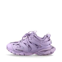 バレンシアガ トラックトレーナー フェイクレザー スニーカー 26.5cm パープル