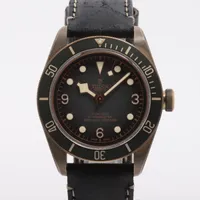 チュードル ヘリテージ ブラックベイ ブロンズ 79250BA ブロンズ×革 AT 黒文字盤