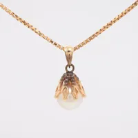 タサキ パール K18(YG)×K14(YG) 約7.5mm