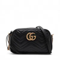 グッチ オフザグリッド ナイロン×レザー トートバッグ ブルー AB