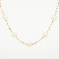 タサキ プチ バランス クラス パール ダイヤ ネックレス 750(WG) 約7.5