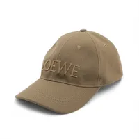 ロエベ ロゴ コットン キャップ カーキ
