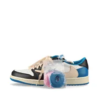 ナイキ×トラヴィス・スコット×フラグメント AIR JORDAN 1 レザー スニーカー 26cm マルチカラー