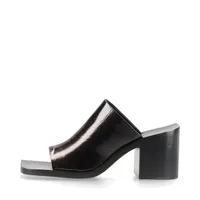 ジルサンダー レザー サンダル 38 ブラック