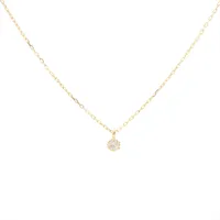 アガット ダイヤ K18(YG)