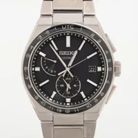 セイコー アストロン SBXY039 TI ソーラー ブラック文字盤