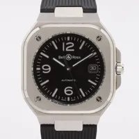ベル&ロス BR05 SS×ラバー AT ブラック文字盤